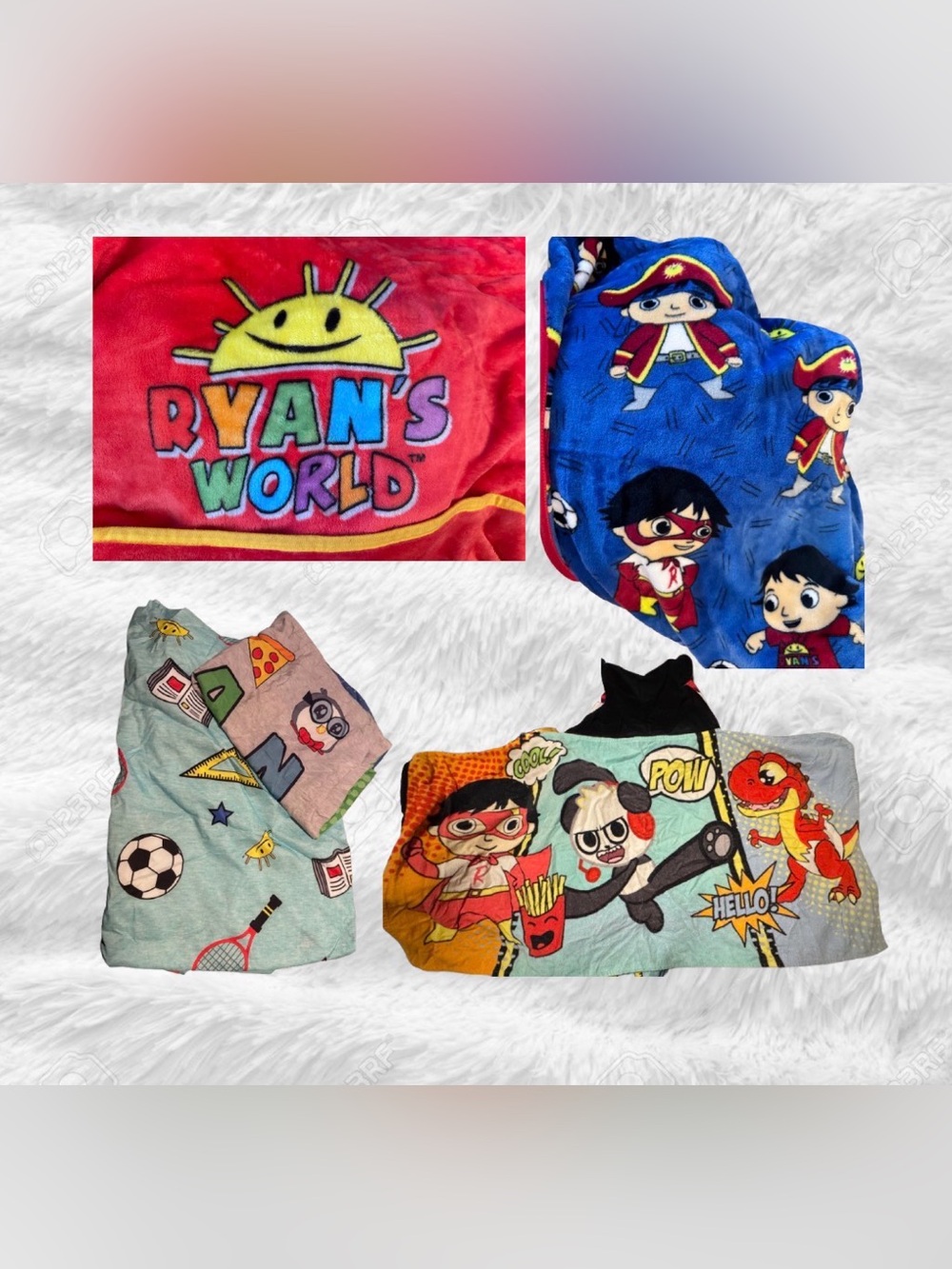 Bundle of Ryan’s World Bedding + Hooded Towel